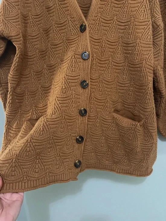 Anthropologie dRA Los Angeles Cozy Textured Knit Button-Front Cardigan - Picture 6 of 8